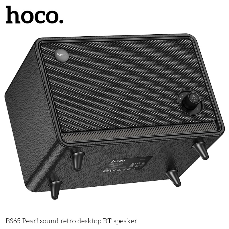 Loa Bluetooth gỗ Retro âm thanh tinh xảo bass to Hoco BS65