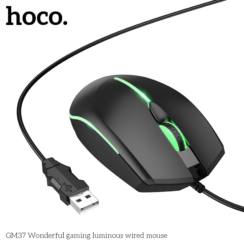 Chuột có dây gaming Hoco Gm37 có led