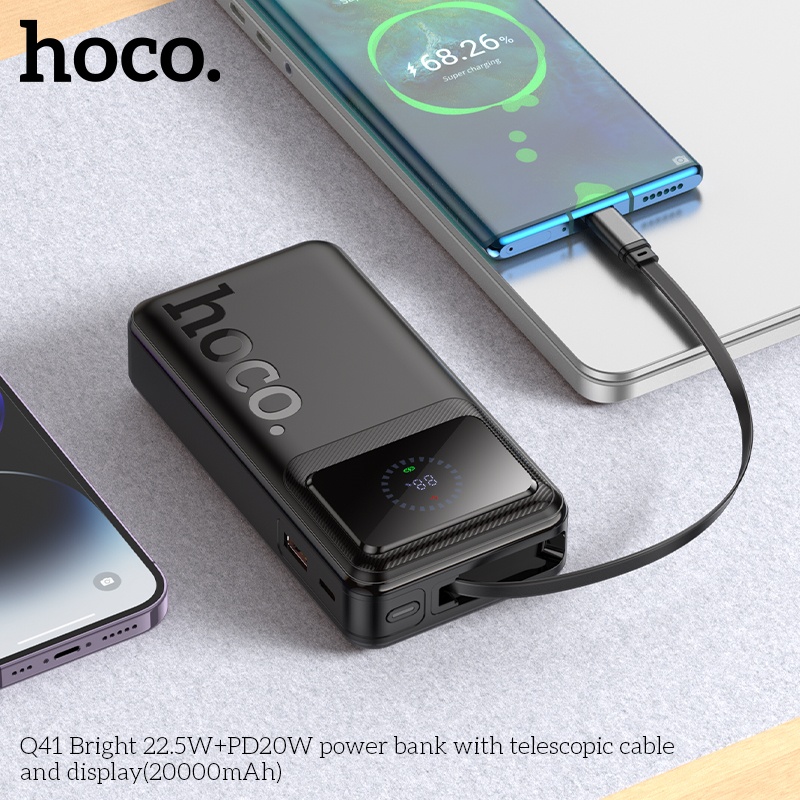 Pin sạc dự phòng sạc nhanh Hoco Q41 20.000mAh 22.5W+PD20W