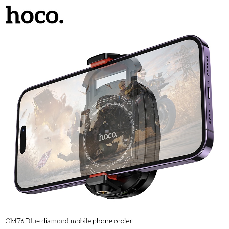 Quạt tản nhiệt - Sò lạnh Hoco GM76 3 tốc độ