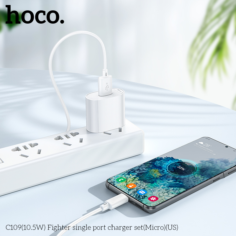 Bộ củ cáp sạc Hoco C109/C109A Micro 10.5W