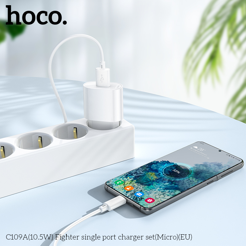 Bộ củ cáp sạc Hoco C109/C109A Micro 10.5W