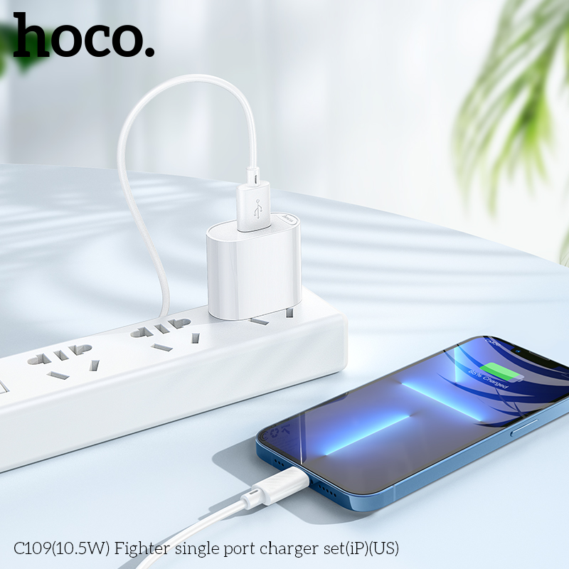 Bộ củ cáp sạc Hoco C109/C109A lightning 10.5W
