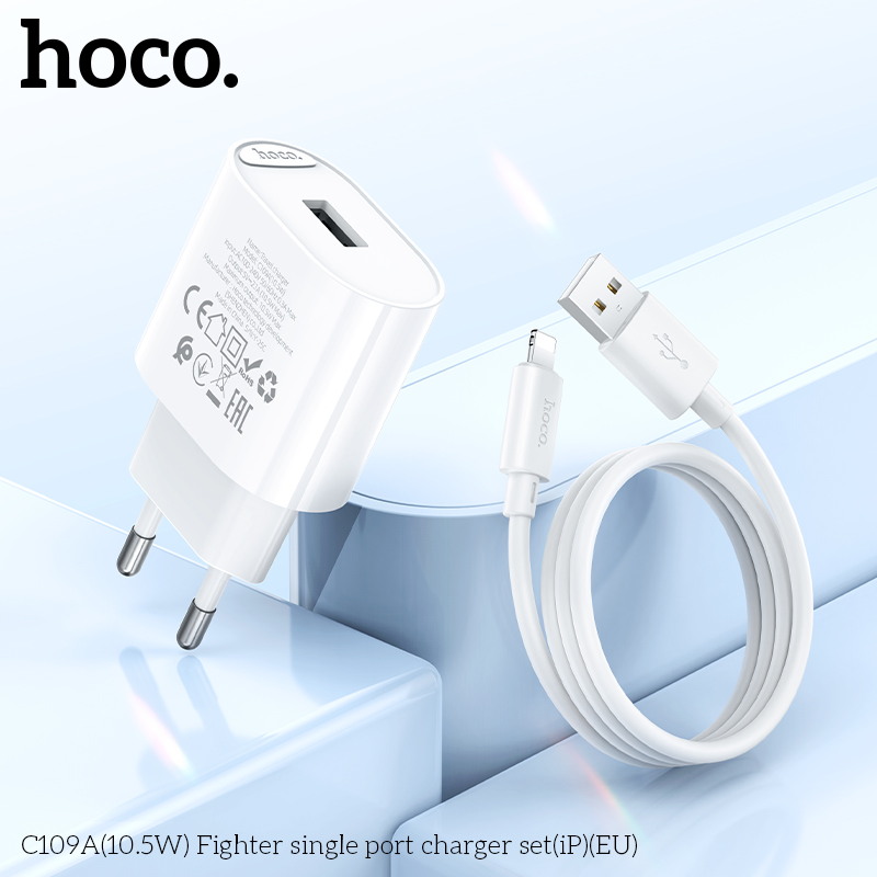 Bộ củ cáp sạc Hoco C109/C109A lightning 10.5W