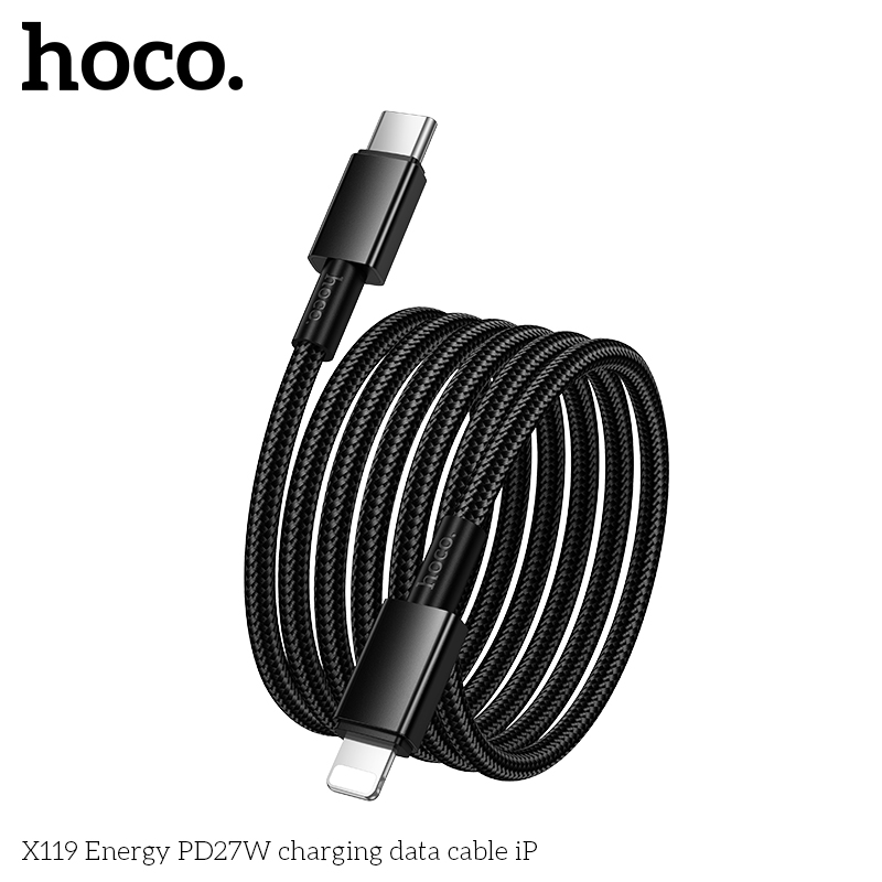 Cáp sạc dây dù Hoco X119 Typec-Lightning PD27W