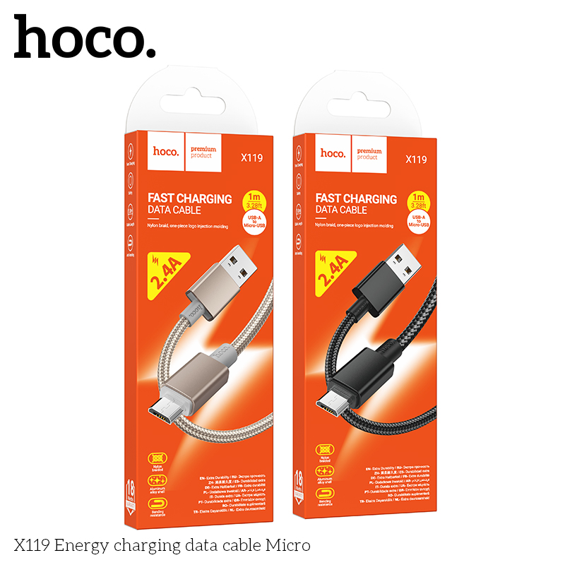 Cáp sạc dây dù Hoco X119 micro
