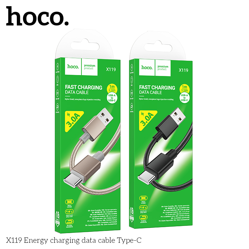 Cáp sạc dây dù Hoco X119 typeC