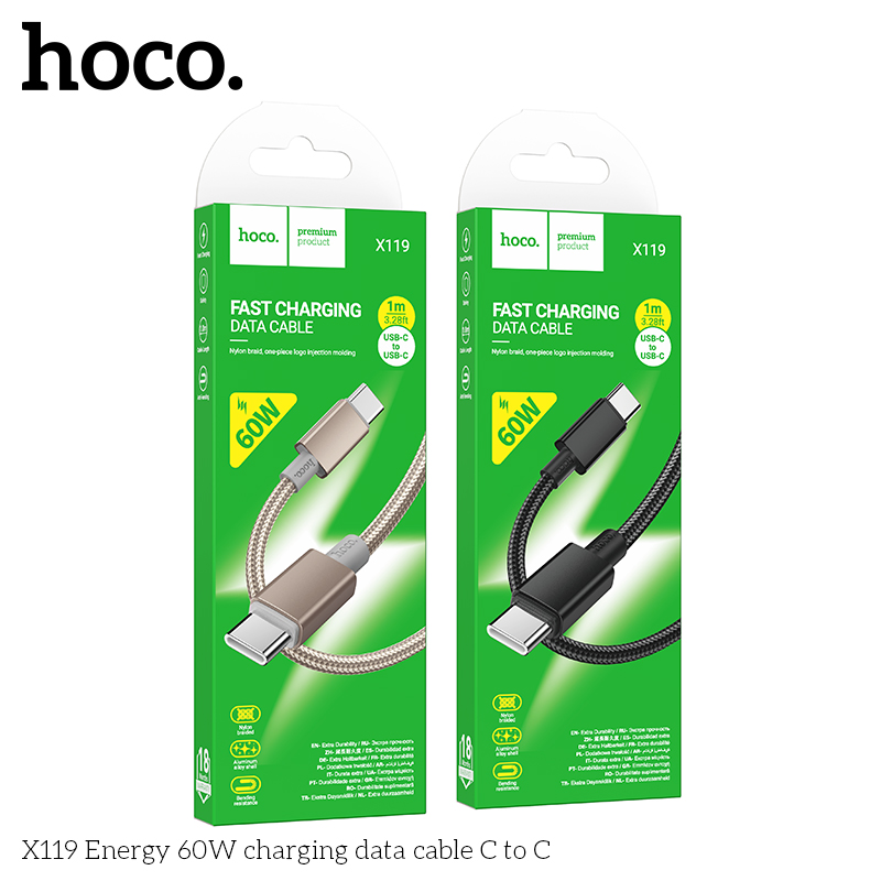 Cáp sạc nhanh Hoco X119 TypeC-TypeC