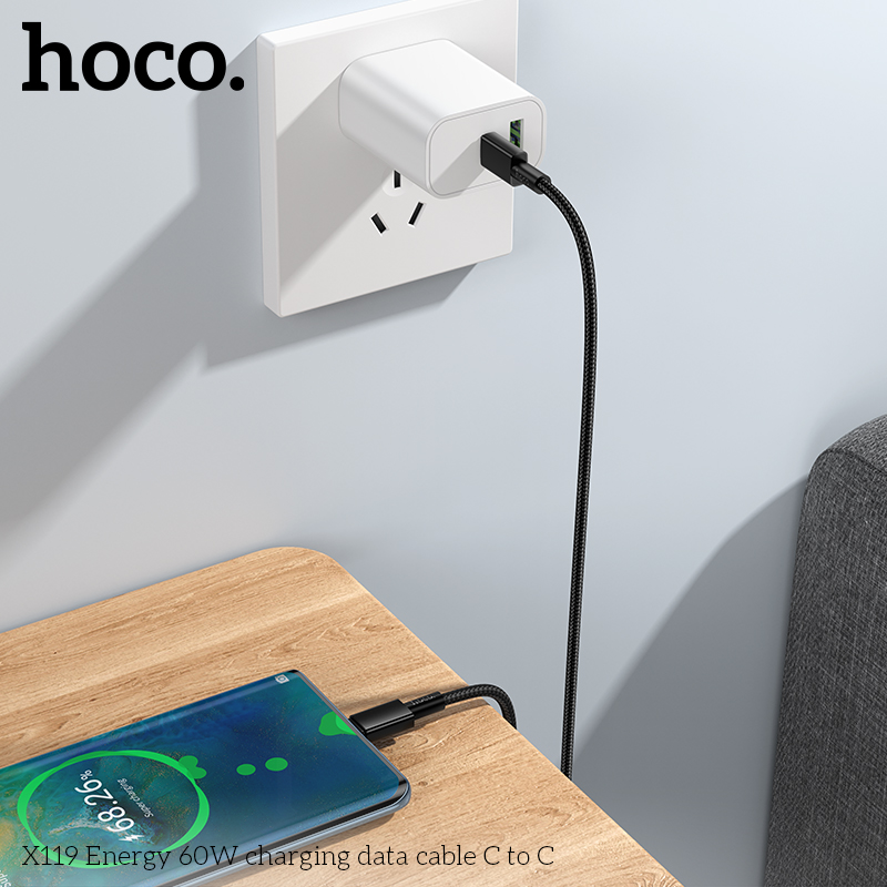 Cáp sạc nhanh Hoco X119 TypeC-TypeC