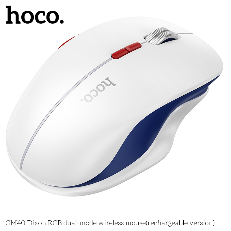 Chuột không dây chế độ kép Hoco GM40 Dixon RGB (phiên bản có thể sạc lại)