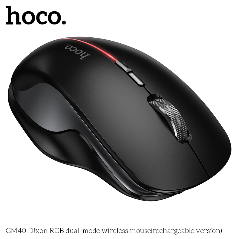 Chuột không dây chế độ kép Hoco GM40 Dixon RGB (phiên bản có thể sạc lại)