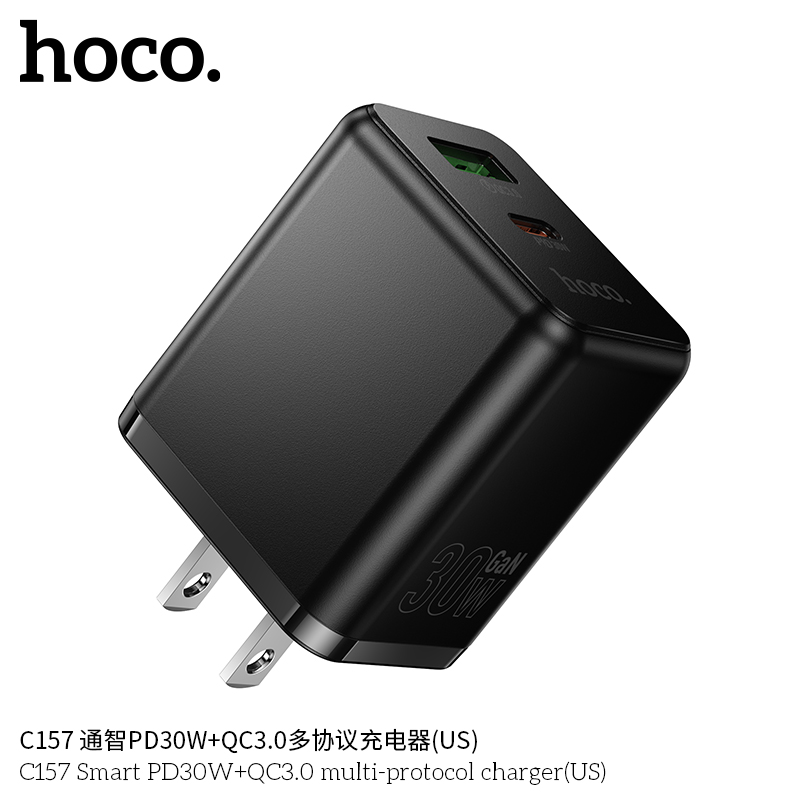 Củ sạc đa giao thức Smart PD30W+QC3.0 Hoco C157 (US)