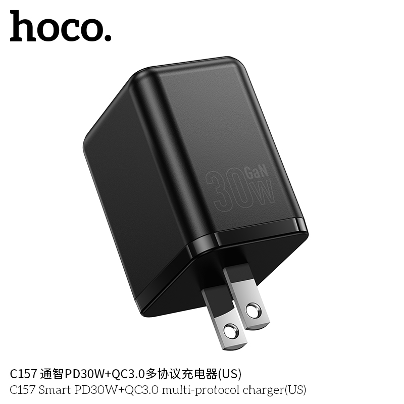 Củ sạc đa giao thức Smart PD30W+QC3.0 Hoco C157 (US)