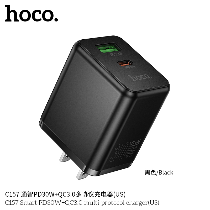 Củ sạc đa giao thức Smart PD30W+QC3.0 Hoco C157 (US)