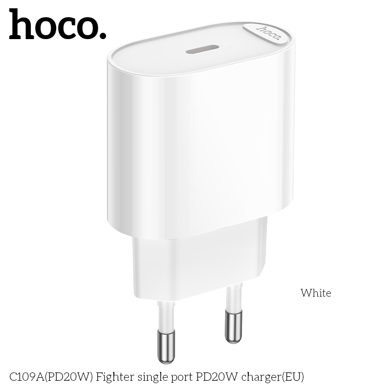 Củ sạc nhanh PD20W Hoco C109/C109A (US/UK)