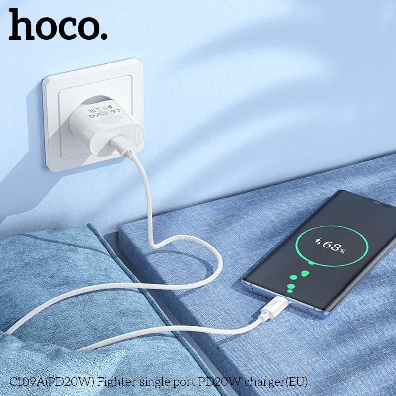 Củ sạc nhanh PD20W Hoco C109/C109A (US/UK)