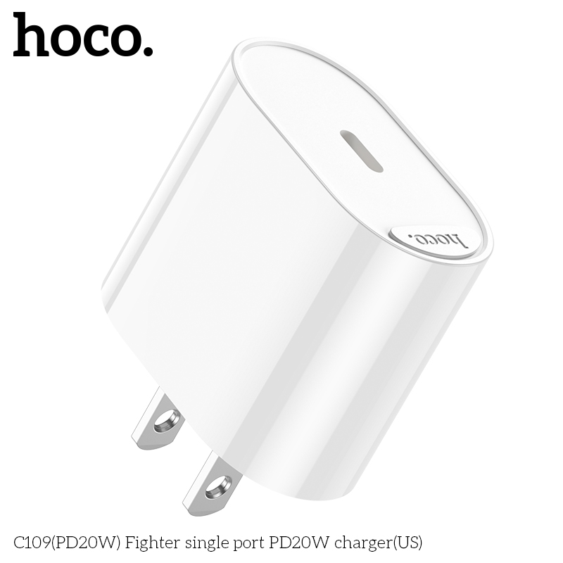 Củ sạc nhanh PD20W Hoco C109/C109A (US/UK)