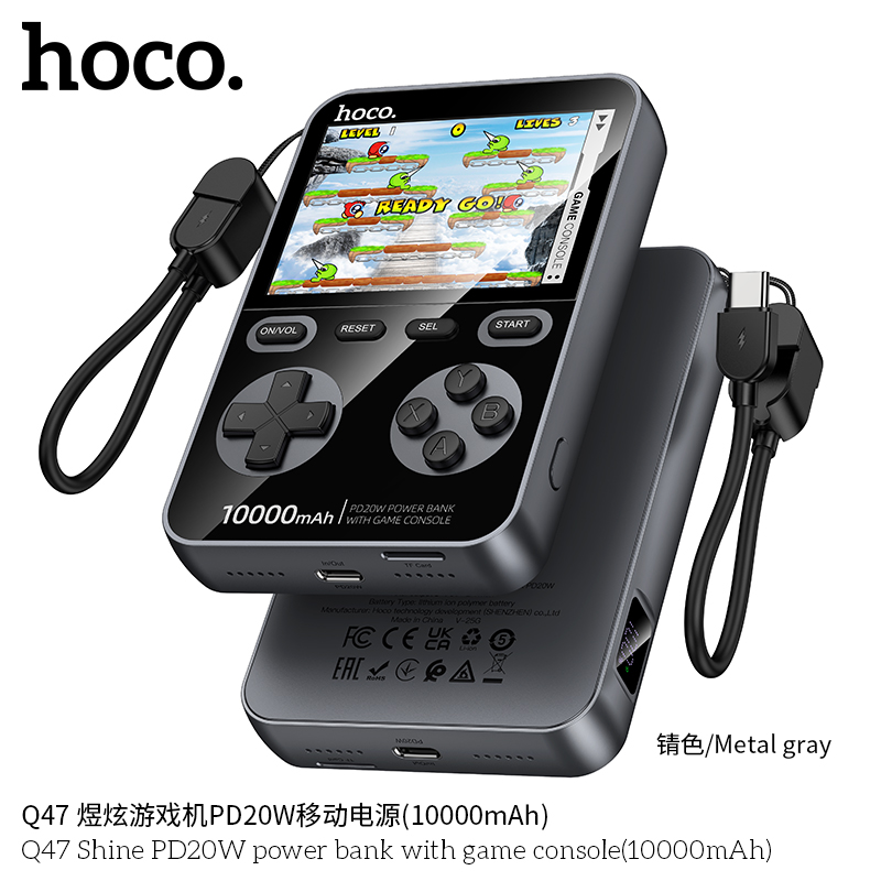 Pin sạc dự phòng Hoco Q47 PD20W kèm máy chơi game (10000mAh)