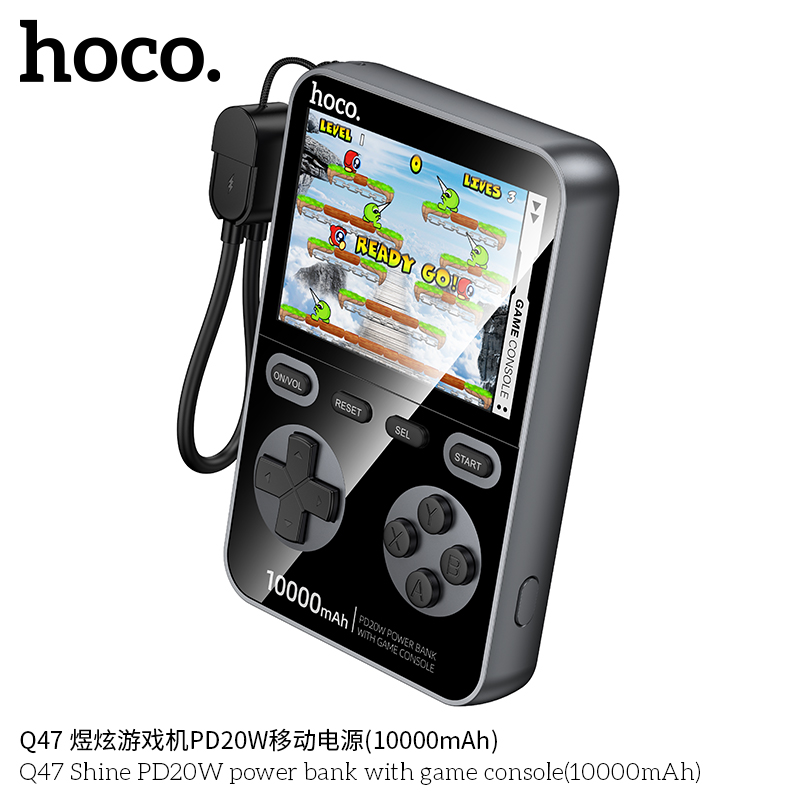 Pin sạc dự phòng Hoco Q47 PD20W kèm máy chơi game (10000mAh)