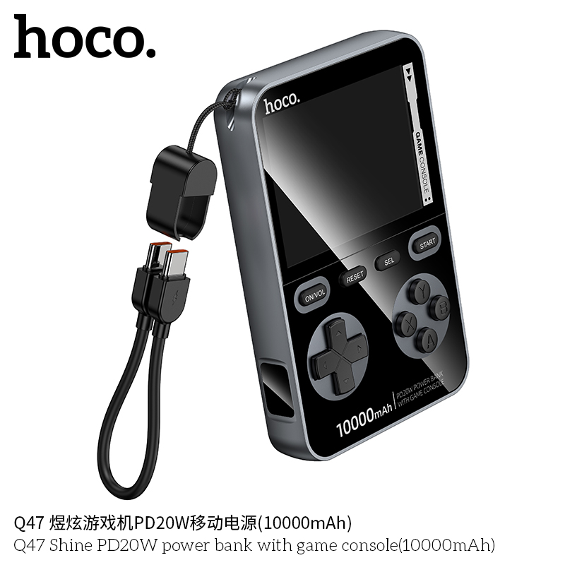 Pin sạc dự phòng Hoco Q47 PD20W kèm máy chơi game (10000mAh)