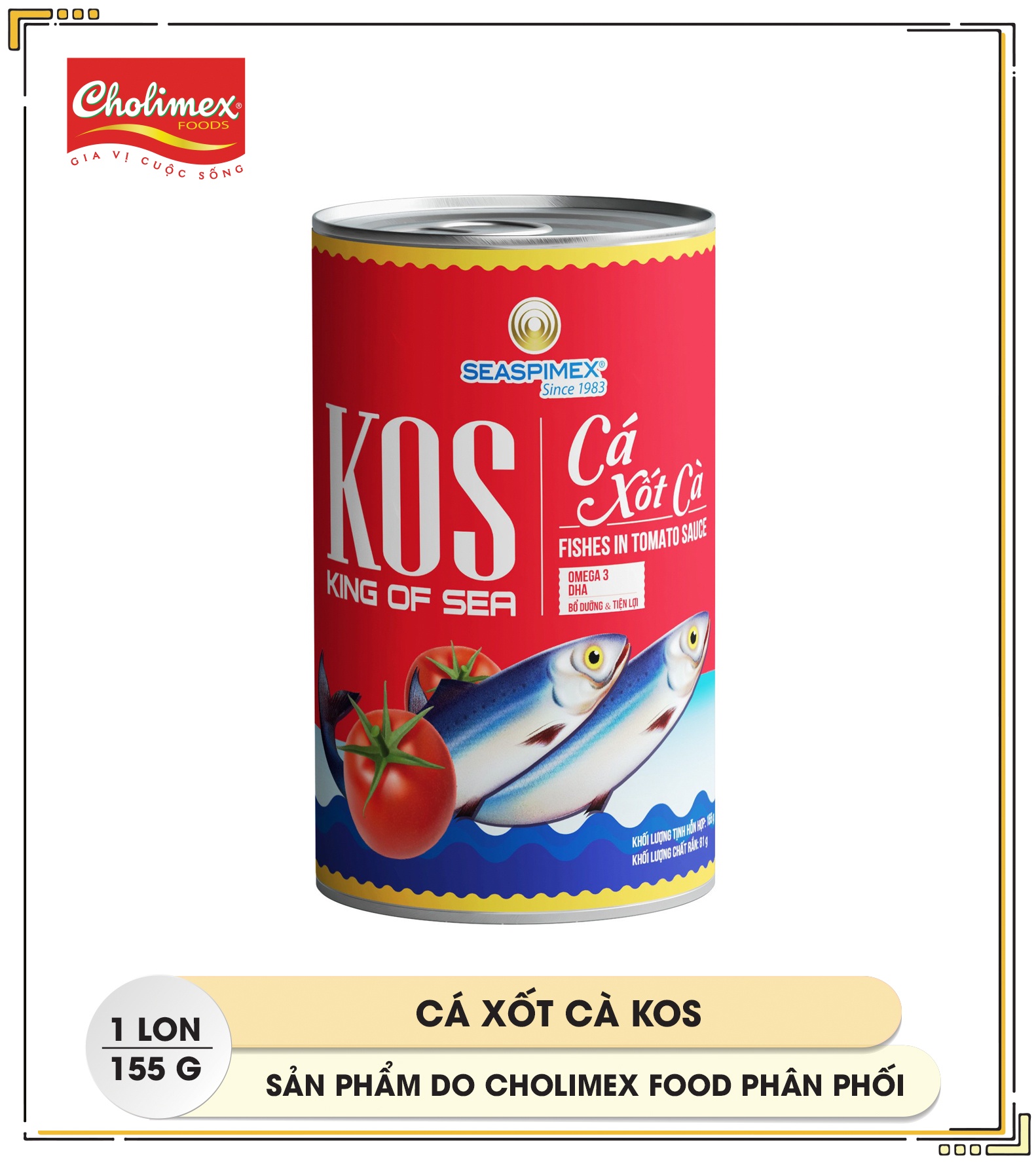 Cholimex - Cá xốt cà KOS 155g