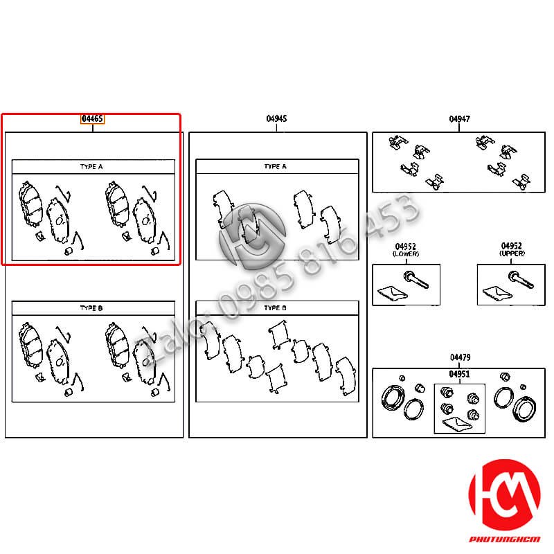 Bố thắng trước Innova - hàng HIPAS | 044650K350