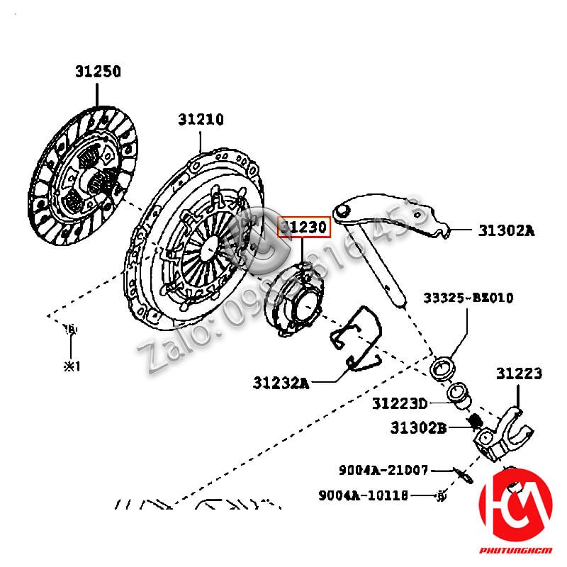 Bi tê Wigo 2019 - TOYOTA | 31230BZ040