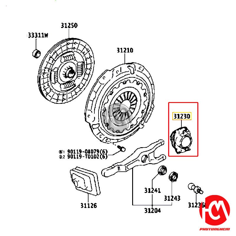 Bi tê Fortuner - hãng TOYOTA | 3123071051