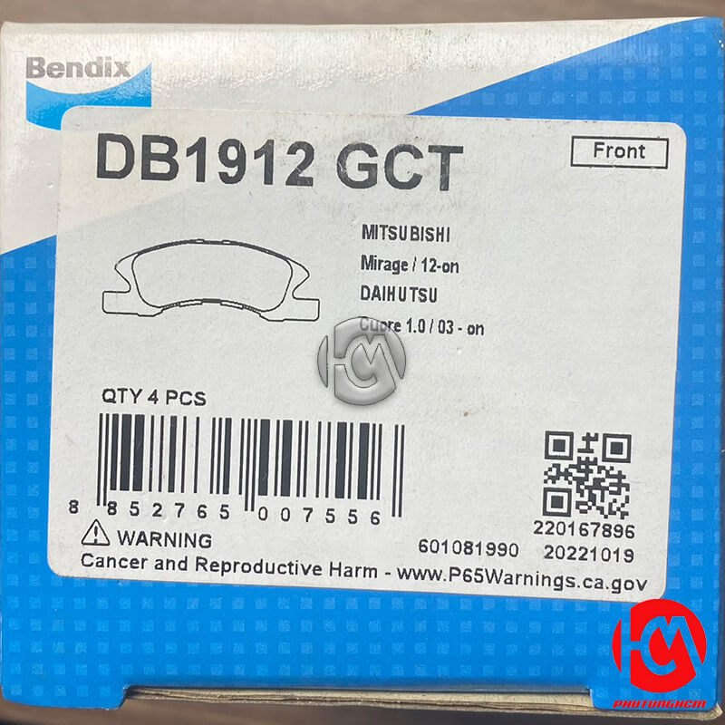 Bố thắng trước Attrage - hàng BENDIX | BB912