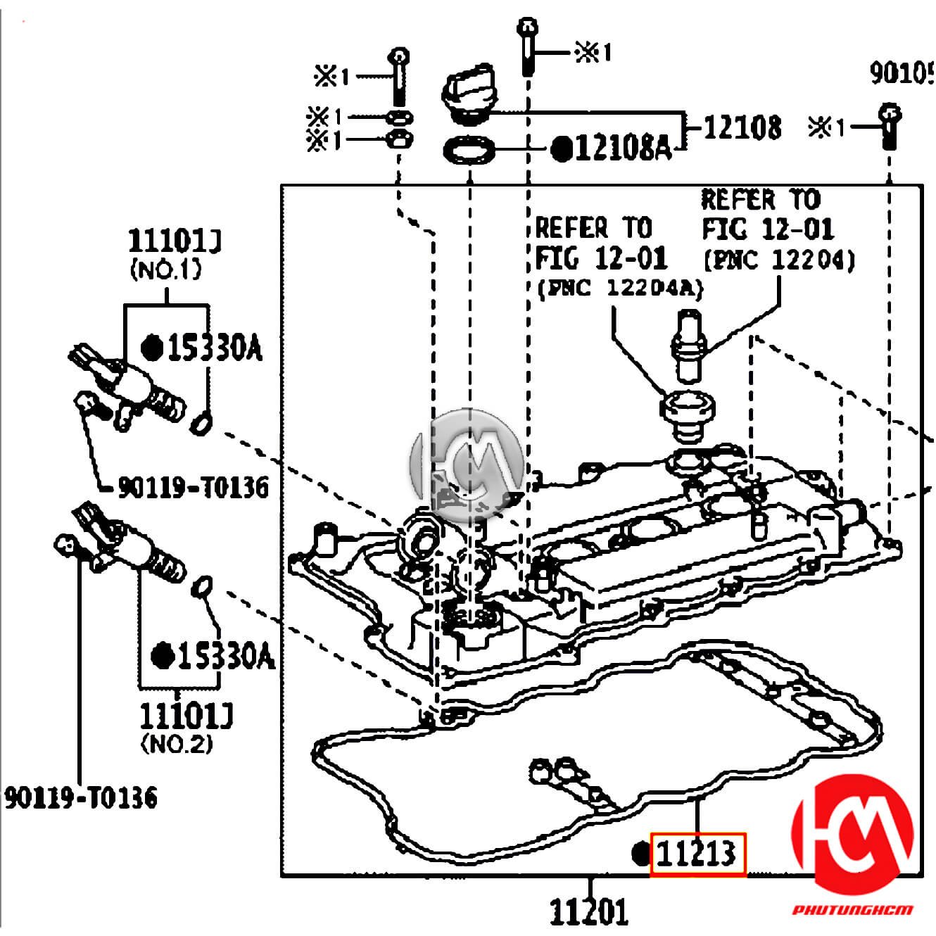 Ron dàn cò Vios - hãng TOYOTA | 112130Y030