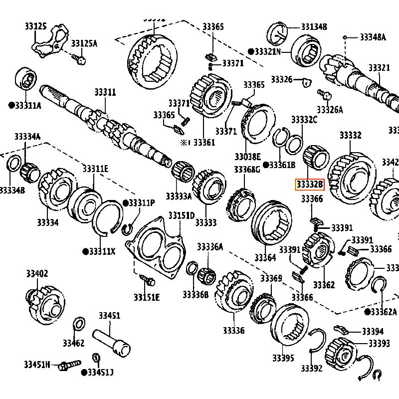 Bạc đạn đũa Vios - hãng TOYOTA | 90364T0046