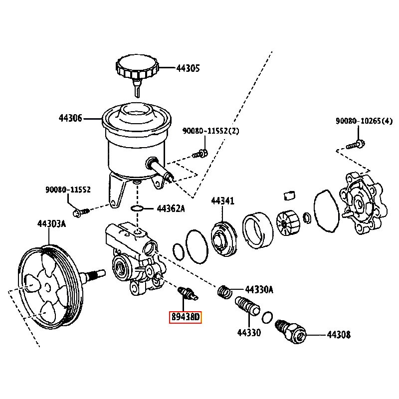 Cảm biến bơm trợ lực lái Land cruiser - hãng TOYOTA | 8943871010