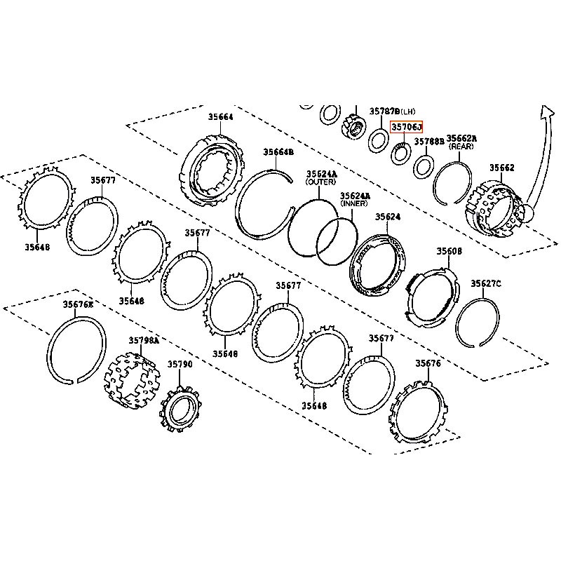 Bạc đạn RAV4 - hãng TOYOTA | 9037440004