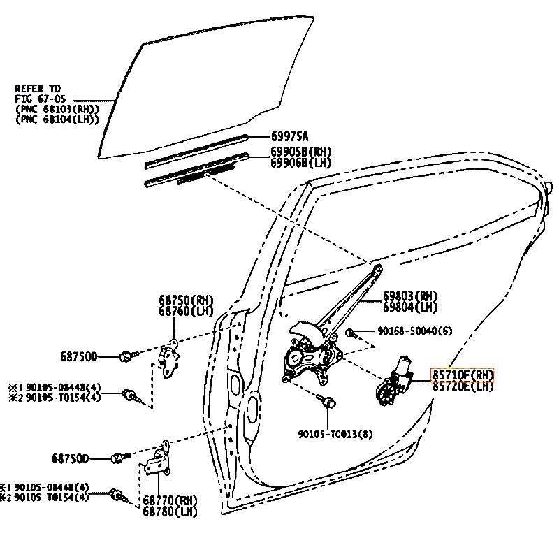 Mô tơ nâng kính Camry - hãng TOYOTA | 8572006380