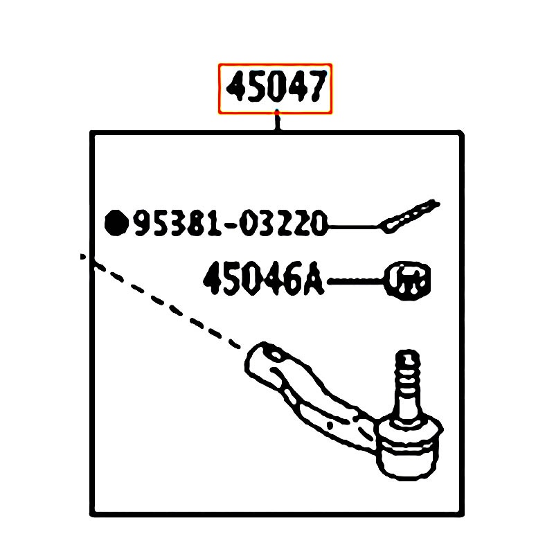 Rô tuyn lái ngoài LH Vios - hãng TOYOTA | 4504709370