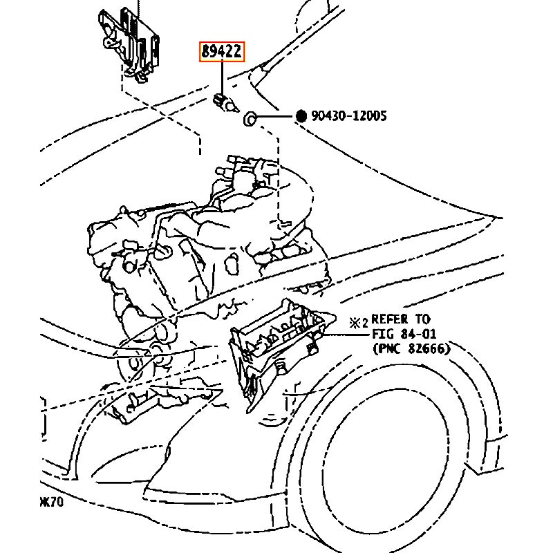 Cảm biến nhiệt độ nước Vios - hãng TOYOTA | 894220D010