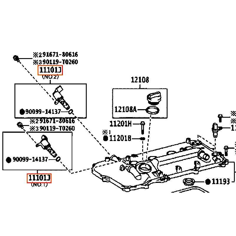 Van điều khiển nhớt Corolla - hãng TOYOTA | 153300T080