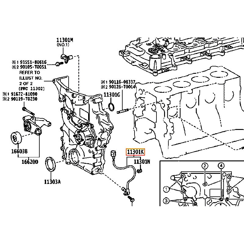 Cảm biến vị trí trục cam Land cruiser prado - hãng TOYOTA | 9091905059