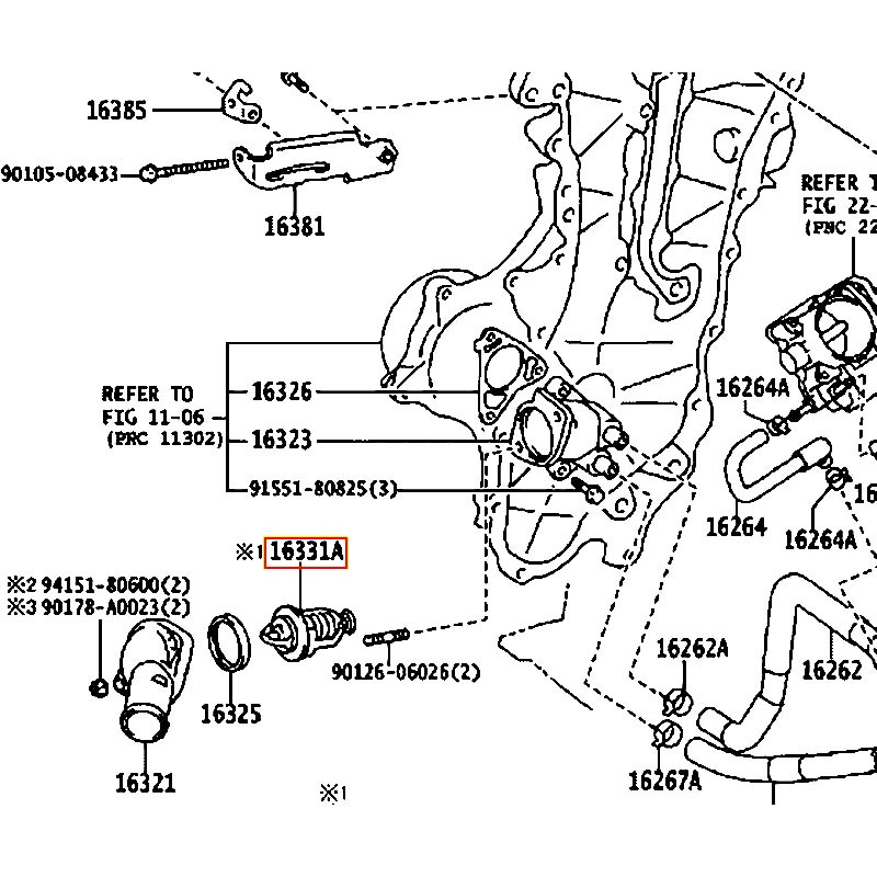 Van hằng nhiệt Avalon - hãng TOYOTA | 9091603129