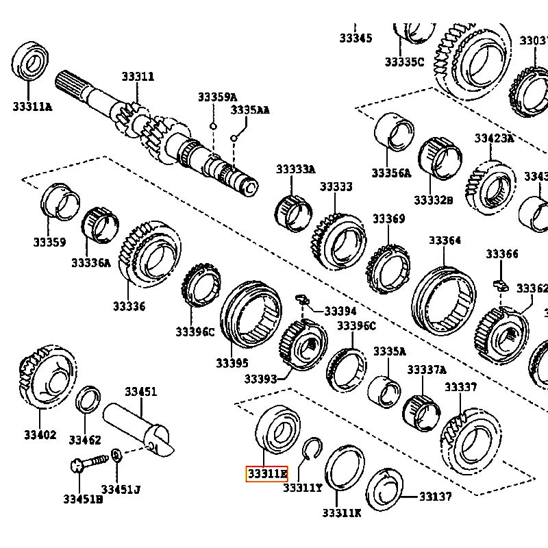 Bạc đạn trục Altis - hãng TOYOTA | 9036328016