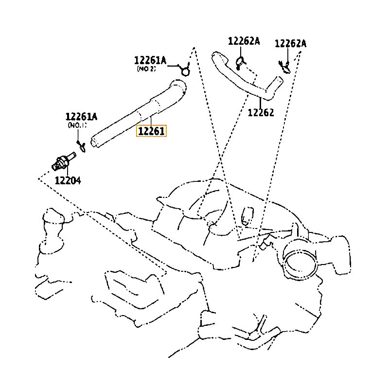 Ống hơi thừa Sienna - hãng TOYOTA | 1226131200