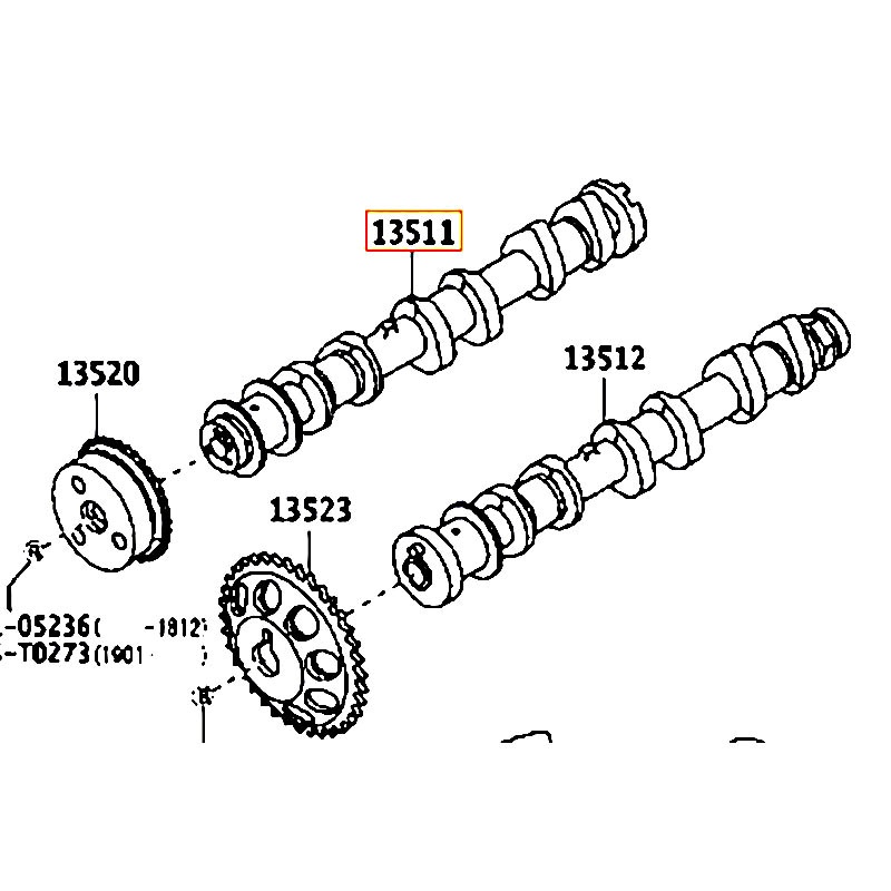 Trục cam Wigo - hãng TOYOTA | 13501BZ050