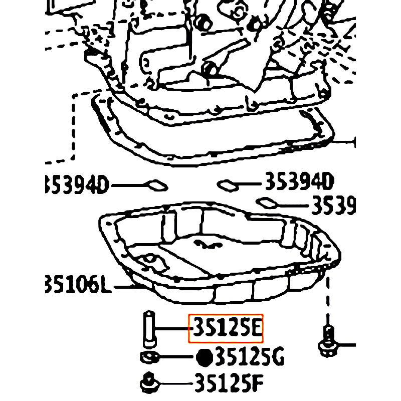 Ty thăm nhớt hộp số Sienta - hãng TOYOTA | 3512512440