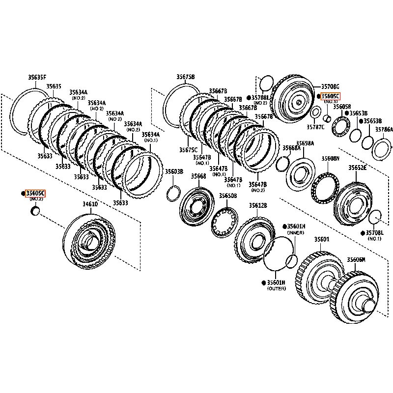 Bạc đạn đũa Avalon - hãng TOYOTA | 9036416011