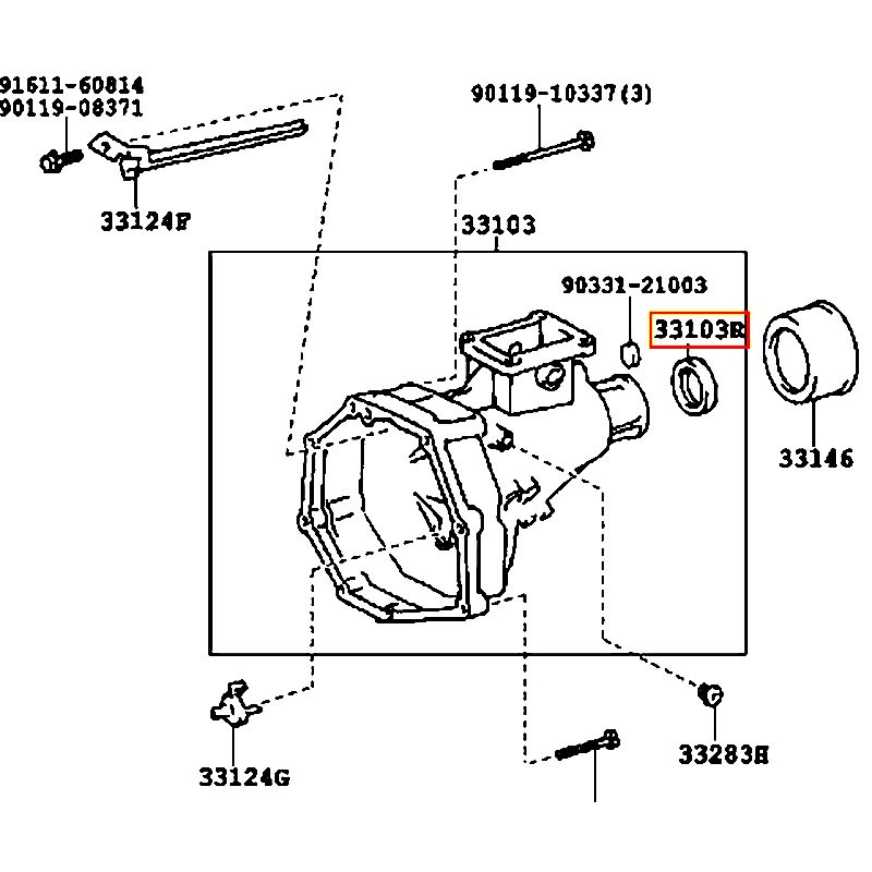 Phốt Hilux - hãng TOYOTA | 90311T0050