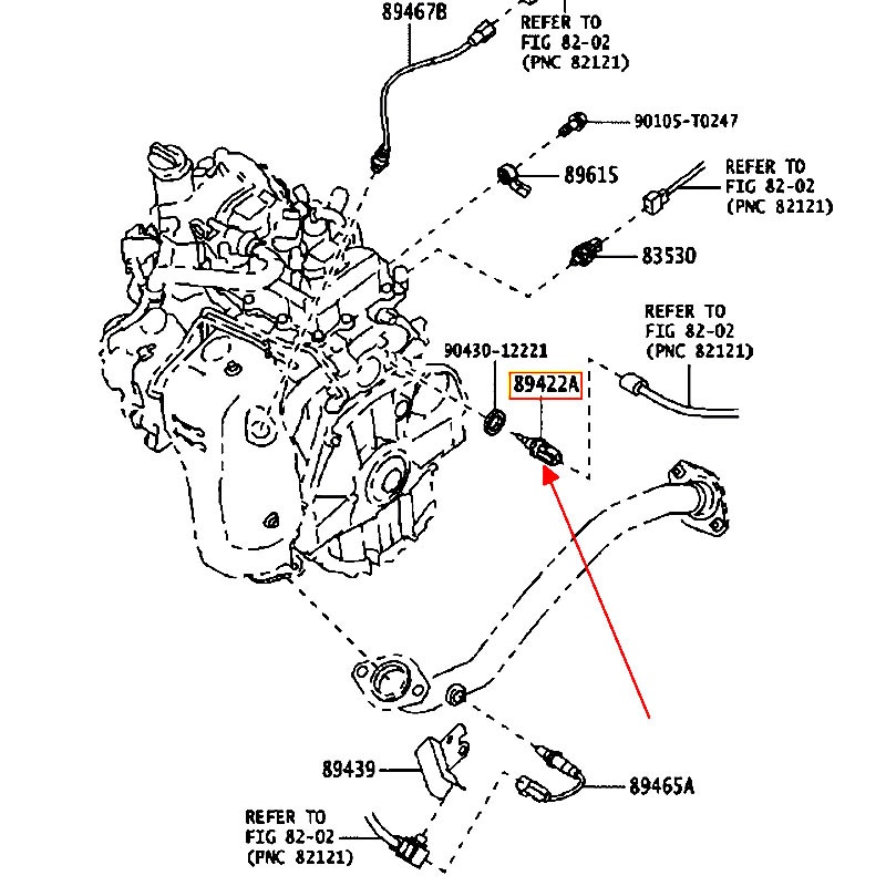 Cảm biến nhiệt độ nước LS 1994-2000 - hãng TOYOTA | 8942233030