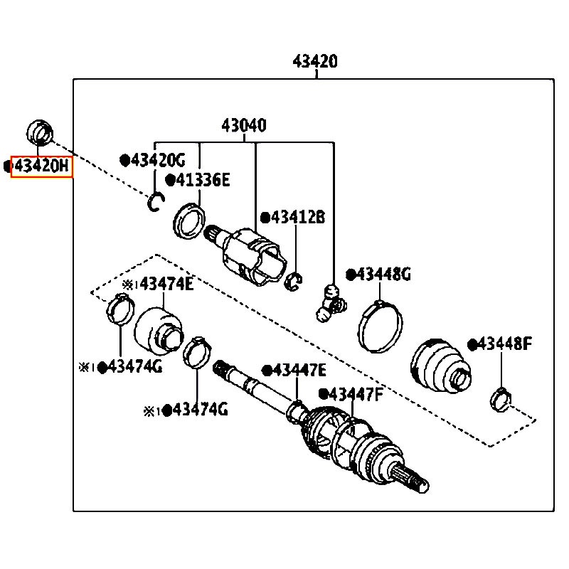 Phốt láp Altis - hãng TOYOTA | 9031134044