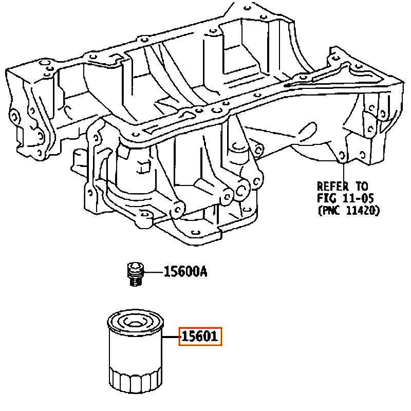 Lọc nhớt RAV4 - hãng TOYOTA | 9091510004