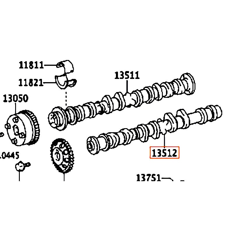 Trục cam Innova - hãng TOYOTA | 135020H030