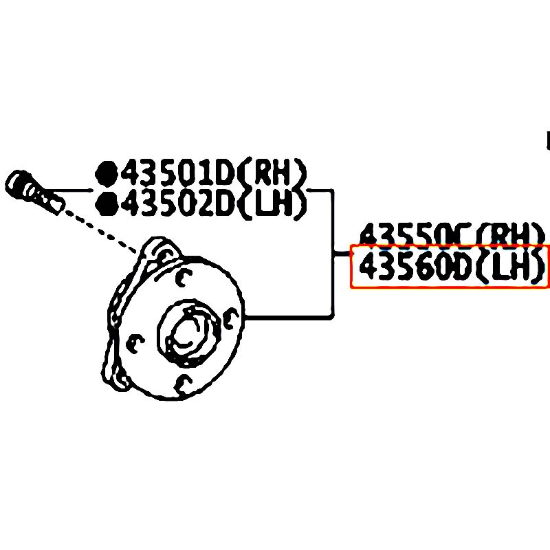 Moay ơ trước LH Vios - hãng TOYOTA | 435500D070